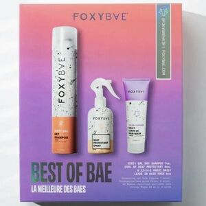 Foxy Bae Slay Essentials Kit Dry Shampoo, Heat protectant Daily leave in Mask